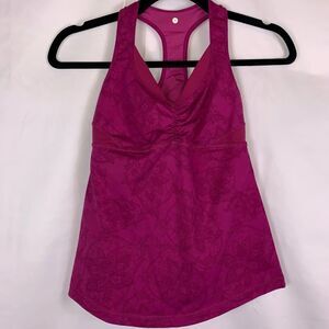 Lululemon Crossback Yoga Red Tank Top